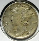 1929-D Mercury Dime - Free Shipping - (3-27)