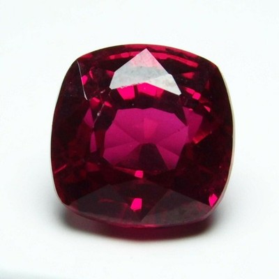 NATURAL BLOODY RED RUBY 10.00 CARAT  CUSHION CUT CERTIFIED LOOSE GEMSTONE