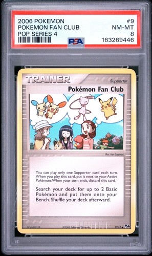 Pokémon Fan Club graded PSA 8 for sale on eBay