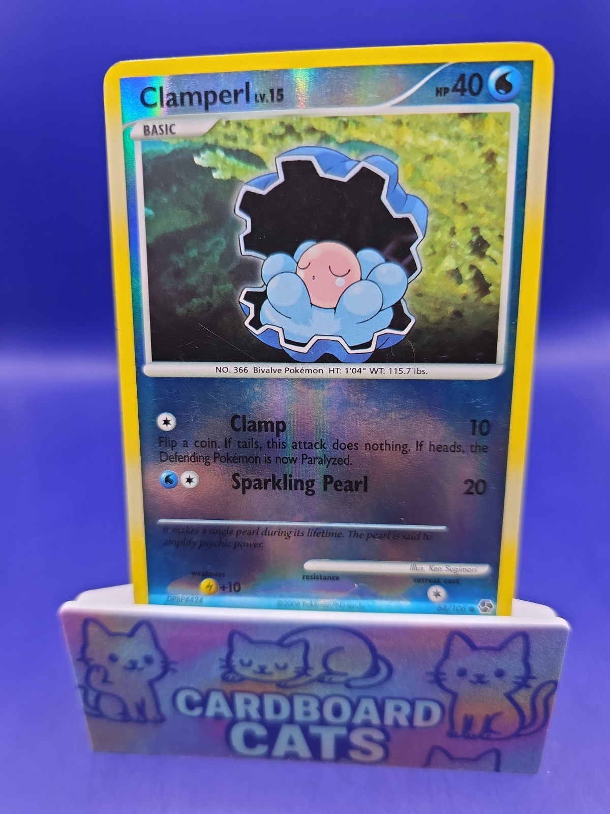Pokemon - Clamperl - 64/106 - Reverse Holo - 2008 Great Encounters