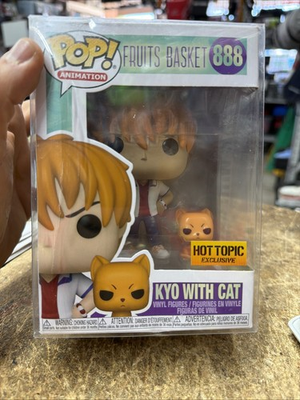 #ad Funko Pop Vinyl: Fruits Basket Kyo with Cat Hot Topic Exclusive #888 $49.99