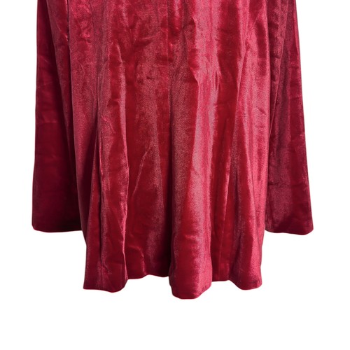 ELOQUII Damen Blazer 20 Rot Samt Stretch Arbeit Karriere Urlaub Anzug Jacke Neu mit Etikett - Bild 8 von 9