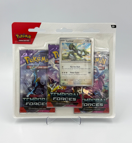 Pokémon TCG Scarlet & Violet Temporal Forces Three Booster Blister (Cyclizar) - Afbeelding 2 van 3