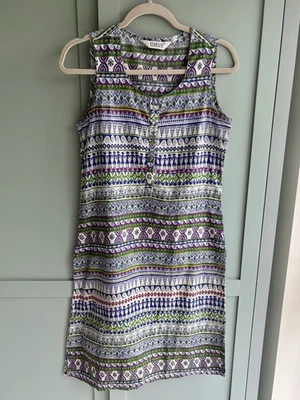 BIBA 100% Cotton Sleeveless Kurta Tunic Dress Ethnic Boho Print Size Small - Image 1 of 4