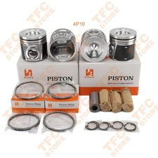 4P10 Piston Kit & Piston Ring STD For Mitsubishi Engine MK667225 QC000306 95.8mm