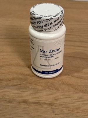 Biotics Research Mo-Zyme , 100 TABLETS Exp 08/2026