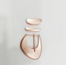 Western 3 piece buckle set copper buckle set 1.25 in 30 mm cowgirl brass buckle