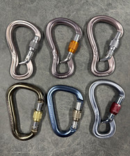 Black Diamond Gridlock Carabiners and Other Belay Carabiners - Set of 6