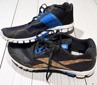 Reebok RealFlex Running Shoes Men 11.5 Gray Blue Athletic Sneakers