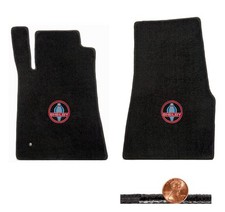 2005-10 Shelby Mustang Black 2pc Loop Front Floor Mats - Vintage Cobra Logo 2005-10 Shelby Mustang Black 2pc Loop Front Floor Mats - Vintage Cobra Logo
