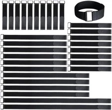 Brand Bulk Pack 30 Reusable Fastening Cable Straps with Buckle Variety