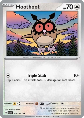 Hoothoot 114/142 - Stellar Crown - Normal [002-154]