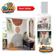 Chic Mid-Century Bohemian Shower Curtain - Waterproof 72x84  Easy Care