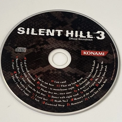 Silent Hill 3 Konami Playstation 2 PS2 CD Disc Official Soundtrack ONLY NM+