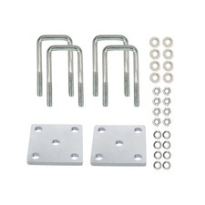 2PCs Square U-Bolt Kit for Boat Trailer Axle Leaf Springs, Trailer Leaf Sprin...