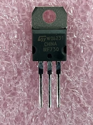 IRF730 TRANSISTOR N-CHANNEL MOSFET 400V 5.5A TO-220 ST MICRO (9 PER LOT)