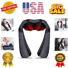 Neck Massager for Pain Relief Deep Tissue, Shiatsu Shoulder Back Massager w...