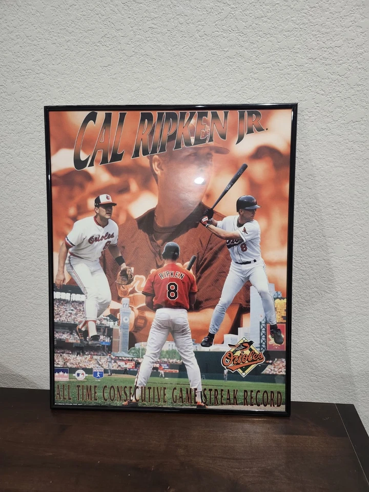 CAL RIPKEN JR. Baltimore Orioles All-Time Games Streak Commemorative MLB POSTER - Image 2 of 3