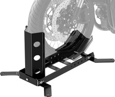 Cavalletto blocca ruota moto max 450 kg, per pneumatici anteriori e posteriori d