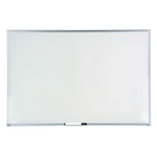 Zoro Select 1Nup9 Dry Erase Board, Melamine, 24 In, 36 In, Aluminum Frame,,