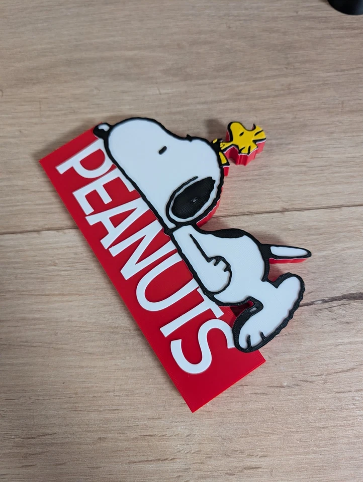 Peanuts Snoopy Woodstock Logo Décoratif 17x12cm - Photo 4/4