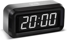 Digital Alarm Clock Battery Operated with LED Display for Bedrooms, Long Batter