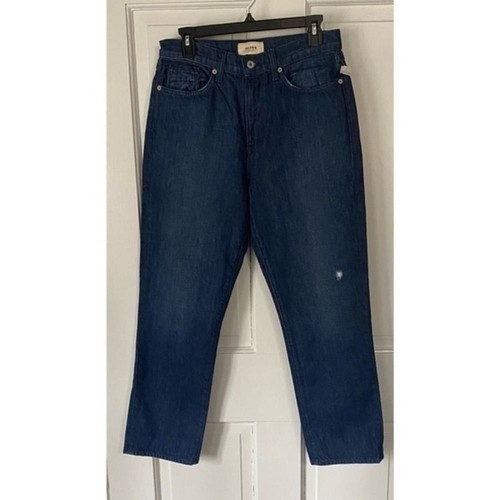 Baldwin Theresa El Dorado Distressed Straight Leg High Waisted Jeans Size 29 - Picture 3 of 8