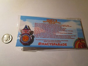 MACY'S THANKSGIVING DAY PARADE PIN 90TH ANNIVERSARY  