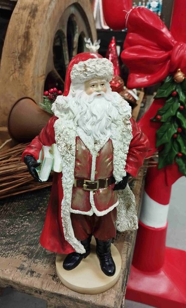 GroßEr Weihnachtsmann Figur Weihnachtsdeko Santa Clayre & Eef 18 X 14 X 33 Cm-image