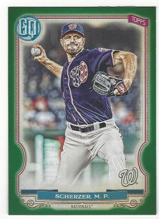 2020 Gypsy Queen Max Scherzer #166 Green Parallel - Nationals