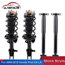 Set 4 Front & Rear Shocks Struts Absorbers Assembly For 2009-2015 Honda Pilot