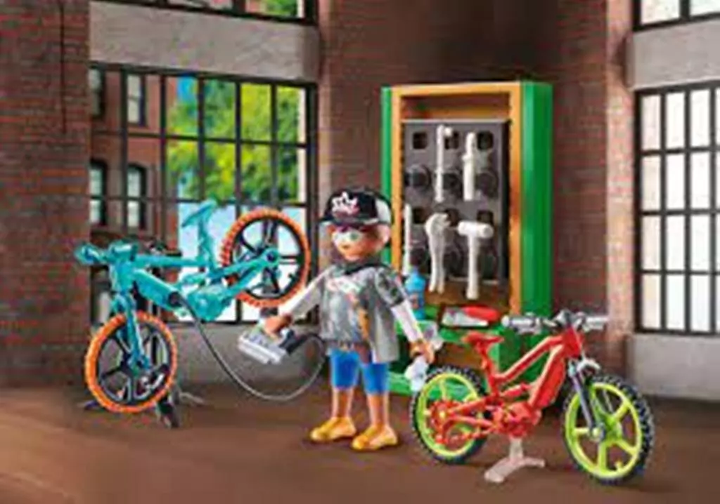 Bike Workshop Playmobil Figure Gift Set