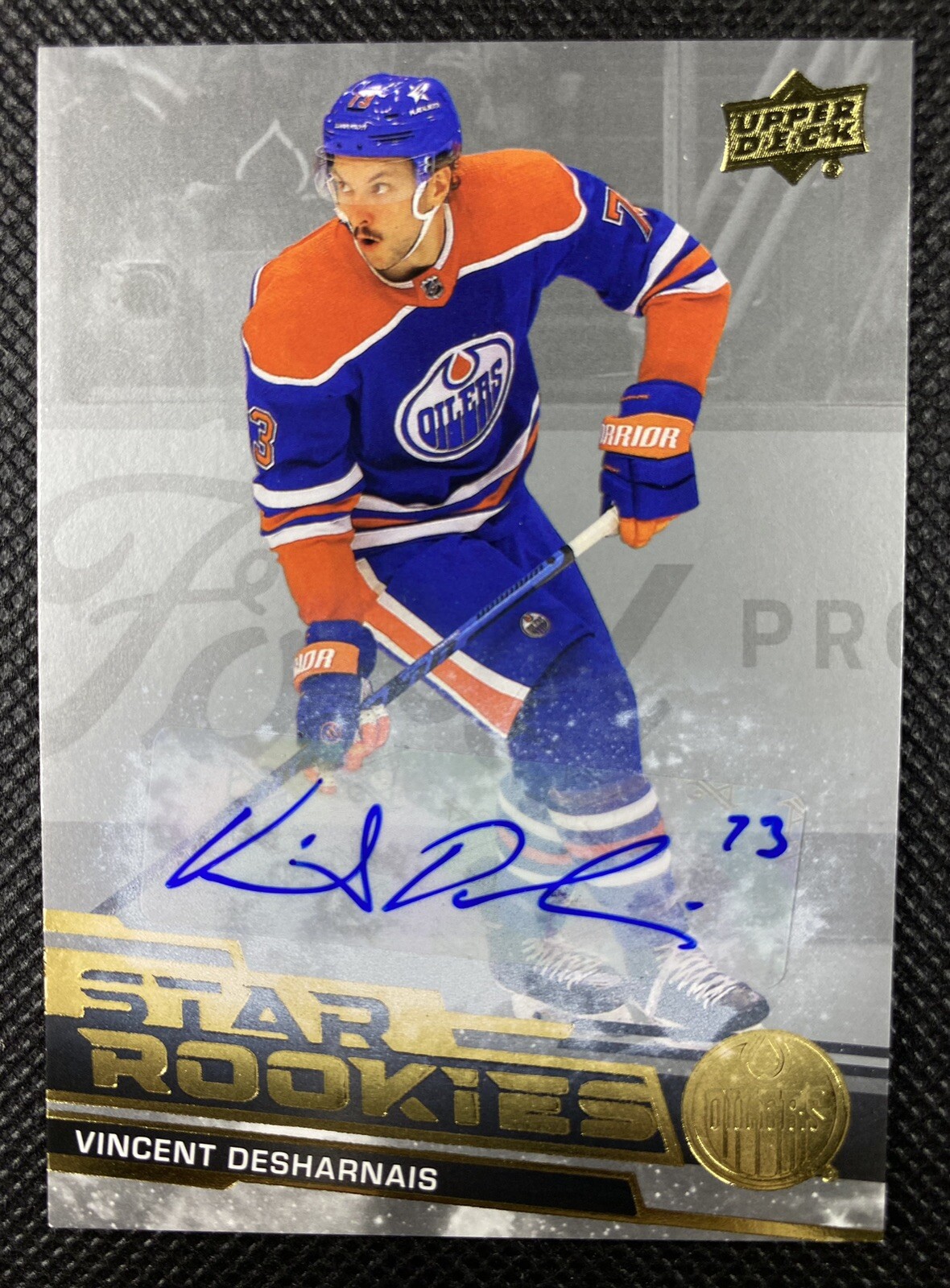 2023-24 Upper Deck Star Rookies Box Set Vincent Desharnais Star Rookies Auto #17