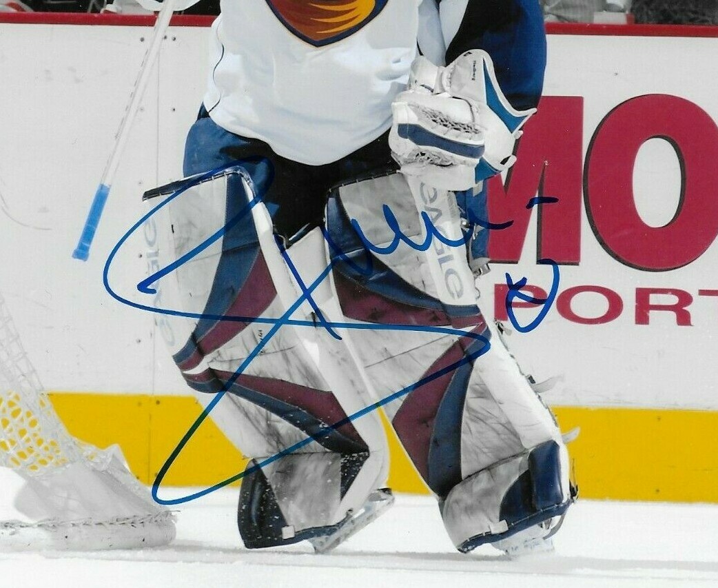 Signed Johan Hedberg Atlanta Thrashers Autographed 8x10 Photo #1 Original