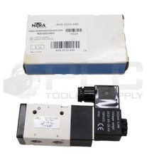 NEW NITRA AVS-3312-24D SOLENOID VALVE 1/4NPT 3 PORT 2 POS 24VDC