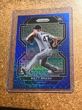 2022 Panini Prizm Baseball Blue Mojo Prizm # 111 Matt Brash RC 061/199