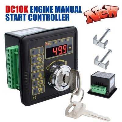 DC10K Engine Manual Start Controller mit Hz-Volt-Batteriespannung für Generator