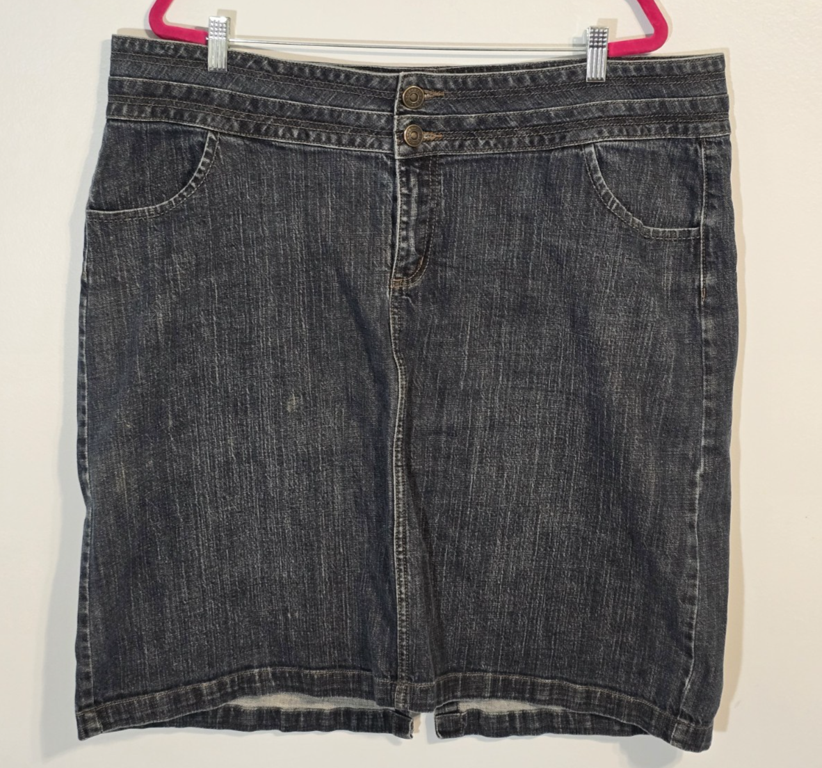 Lane Bryant Women's Denim Blue Jean Skirt Size 24 Rodeo Western Festival Cowgirl