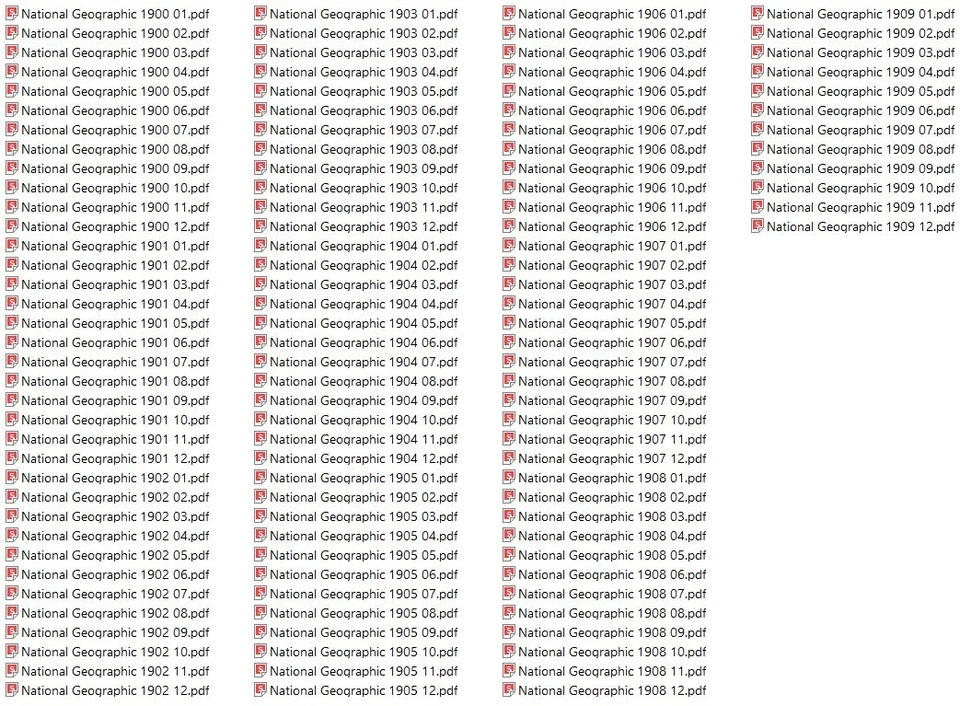 NATIONAL GEOGRAPHIC 1900S 120 Choice Issue Collection On USB Thumb Drive Foto 3 de 4