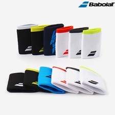 Babolat Logo Jumbo Wristband L Sports Wrist Band Spport Gym Tennis Listband 2pc