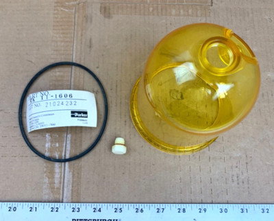 Parker Racor OEM Fuel Filter Clear Bowl Assembly p/n RK 11-1606, INCOMPLETE**