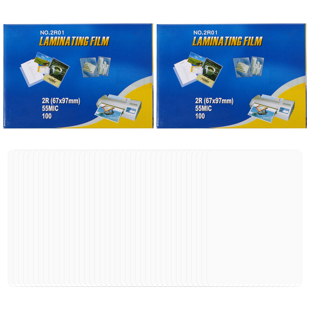 200Pcs Laminating Sheets Film Laminated Wrapping Paper Protective Film 3.8X2.6
