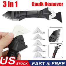 3in1 Silicone Scraper Caulking Remover Tool Grouting Sealant Finishing Clean Kit