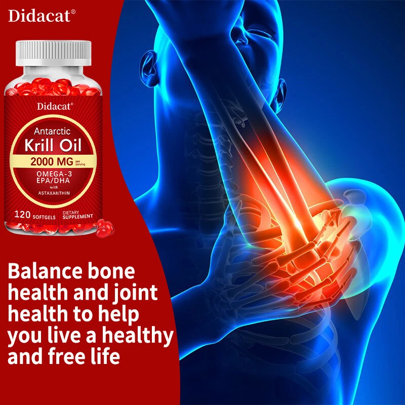 Antarctic Krill Oil 2000mg Softgels | Omega-3 EPA, DHA, with Astaxanthin - Image 4 of 4