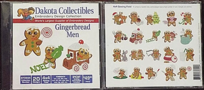 1 NEW DAKOTA COLLECTIBLES 970461 EMBROIDERY DESIGN CD NNB *FREE CD