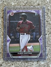 2023 Bowman Ruben Santana 1st Prospect Purple Pattern  /199 Diamondbacks #bp-42