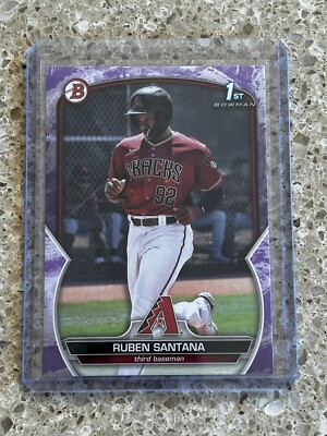 Ruben Santana 2023 Bowman 1st Prospect Purple Pattern  /199 Diamondbacks #bp-42