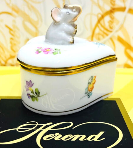 HEREND KIMBERLY MF MUSTER KLEINE SCHMUCKSCHATULLE MIT ELEFANTENFIGUR, BRANDNEU - Bild 4 von 9