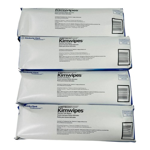 4 Boxes Kimtech Delicate Task Wipers 14.4" x 16.4" 92 Sheets/Box *Distressed* - Picture 6 of 8