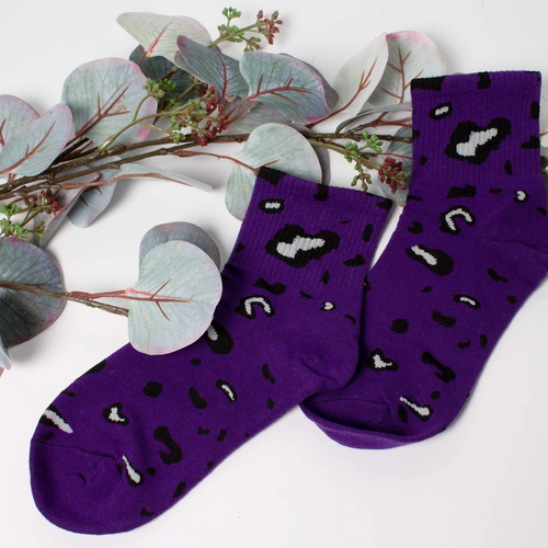 Lindos calcetines para mujer con estampado de leopardo - Imagen 16 de 19